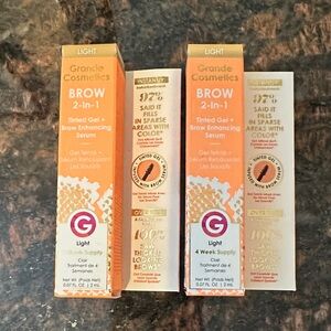 Grande Cosmetics Brow 2-in-1 Tinted Gel + Serum - Light Brown